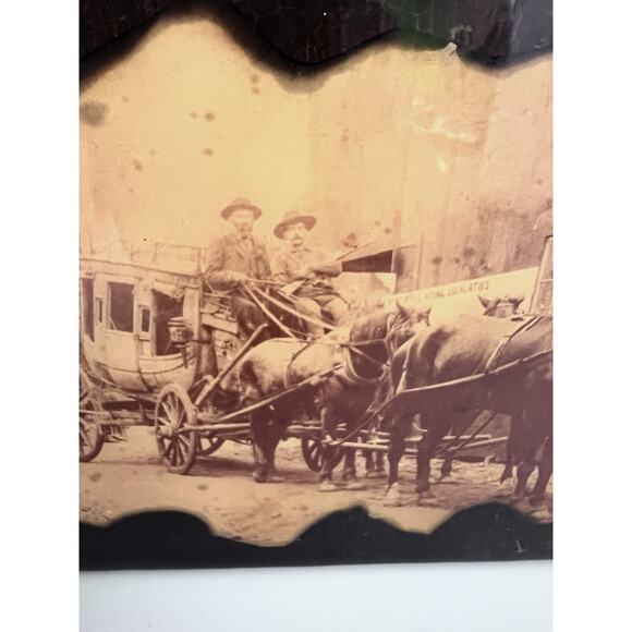 Vintage Photo Of The Old West Stagecoach Horse & Carriage Wild West 5x7 - Picture 4 of 7
